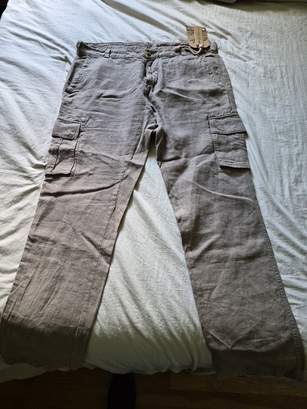 Men's Cargo Trousers in Taupe — Casual Utility Pants